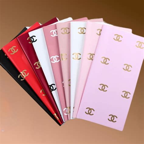 chanel flower wrapping paper.